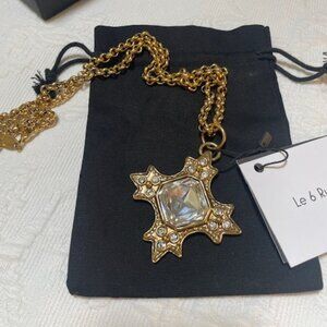 Factory Vintage Gold Toned Maltese Cross Pendant